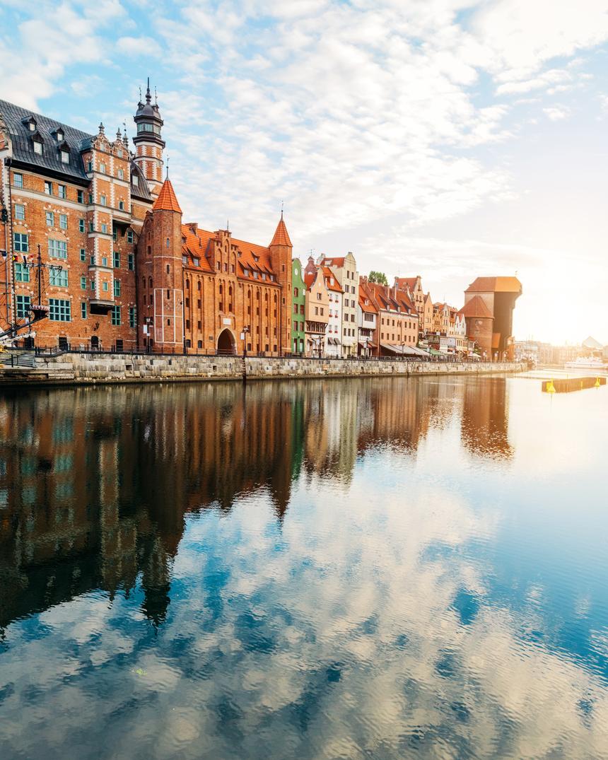 Motława i Długie Pobrzeże w Gdańsku